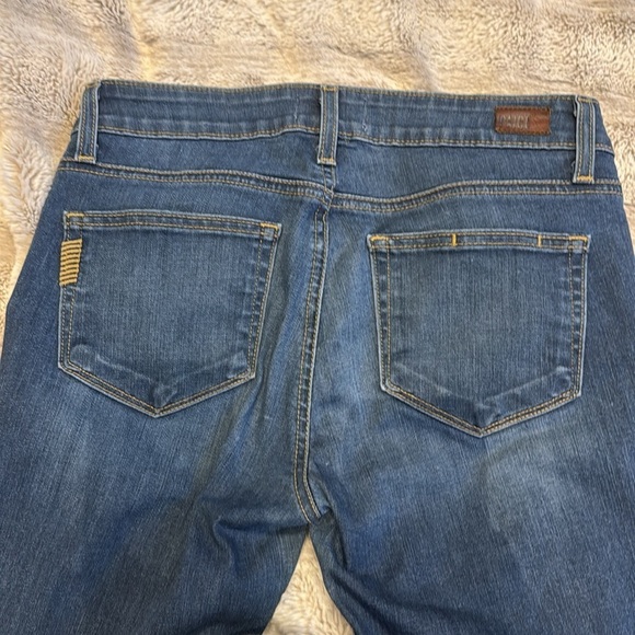 Paige Verdugo Ultra Skinny Jeans Sz 27 New Blue Distressed Denim ankle length - Picture 9 of 12